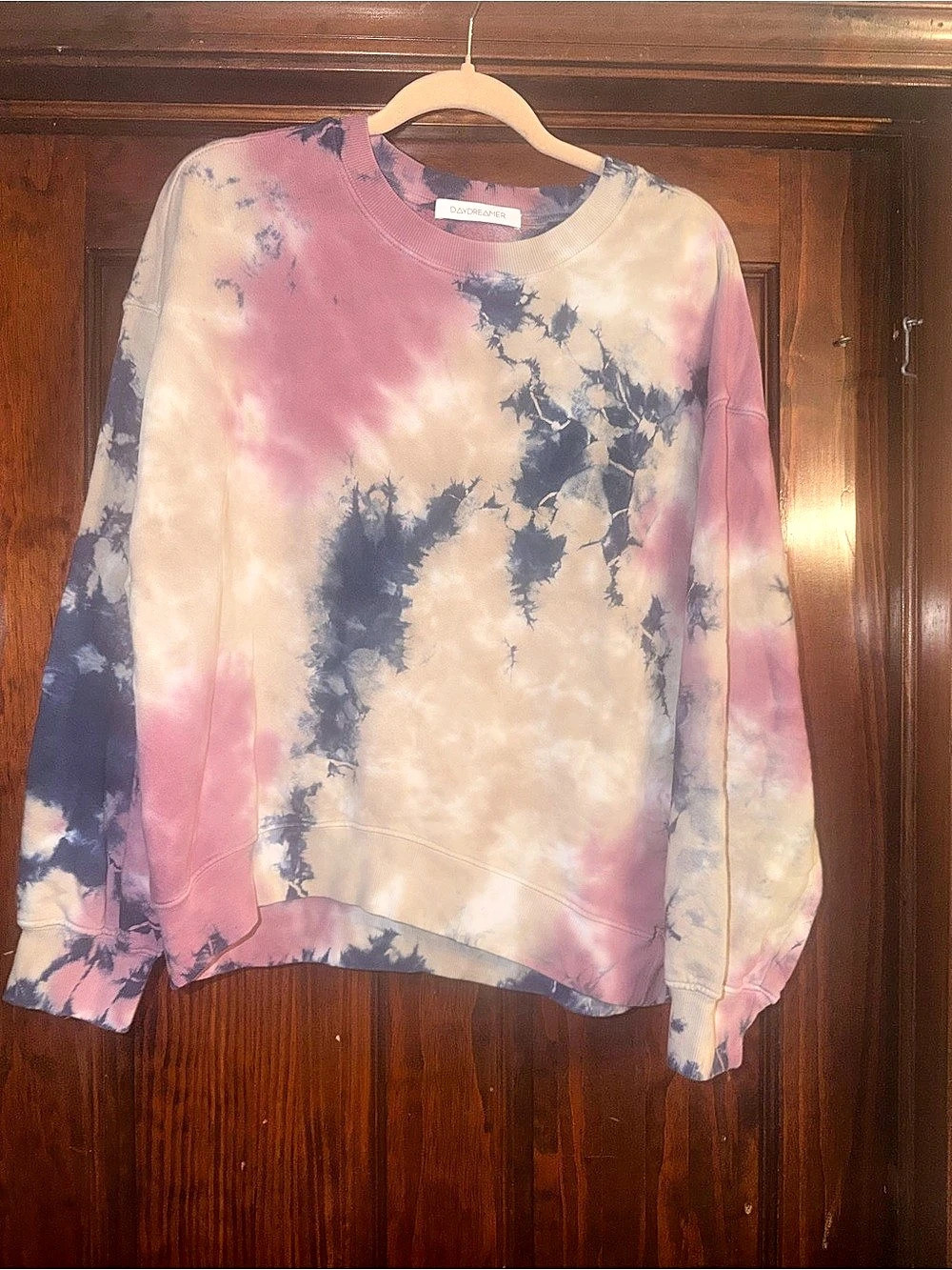 Daydreamer Tie-Dye Sweatshirt in Pink & Blue